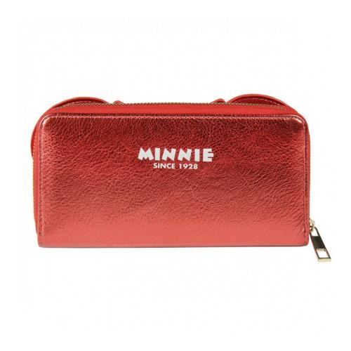 Cartera Polipiel Roja Minnie Disney