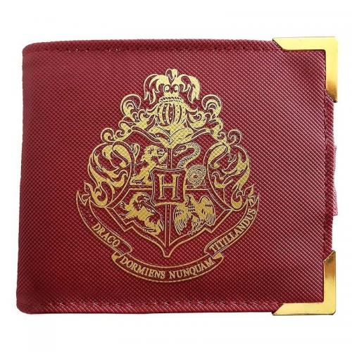 Cartera Premium Harry Potter Hogwarts Dorado