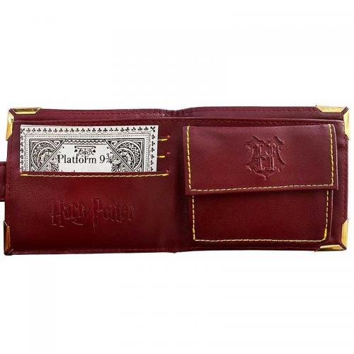 Cartera Premium Harry Potter Hogwarts Dorado