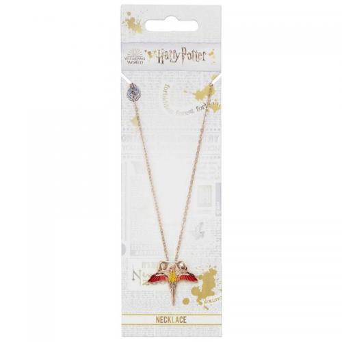 Collar Harry Potter Fawkes Oro Rosa