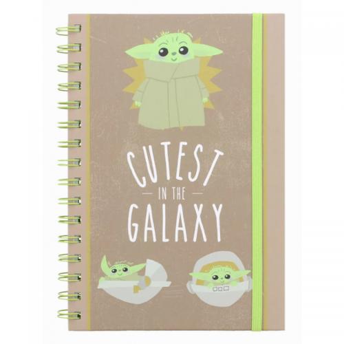 Cuaderno A5 Baby Yoda The Mandalorian Cutest in the Galaxy