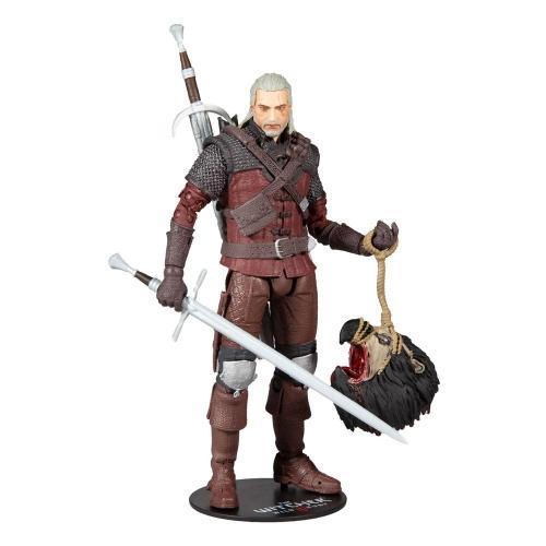 Figura Geralt Armadura Lobo The Witcher 3 18cm