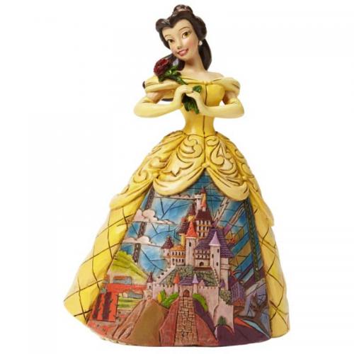 Figura La Bella y la Bestia Castillo Pintada a Mano Disney