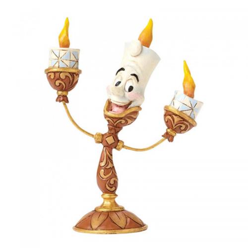 Figura Lumiere La Bella y La Bestia Pintada a Mano Disney