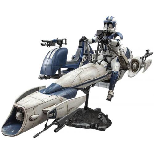 Figura Star Wars The Clone Wars Trooper & Barc Speeder