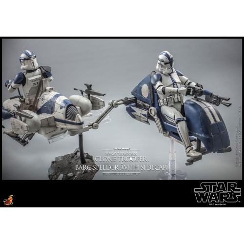 Figura Star Wars The Clone Wars Trooper & Barc Speeder