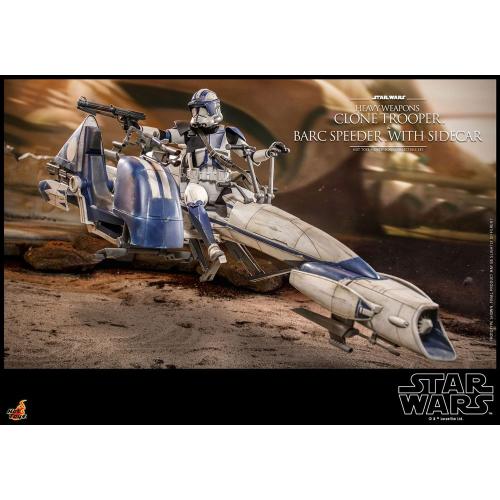 Figura Star Wars The Clone Wars Trooper & Barc Speeder