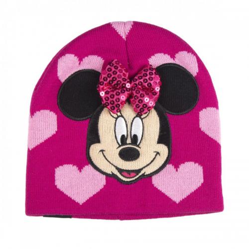 Gorro Infantil Brillo Minnie Disney Rosa