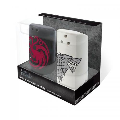 Juego de Tronos Salero Pimentero Stark & ​​Targaryen