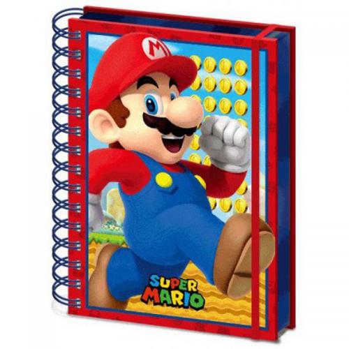 Libreta Super Mario Efecto Lenticular 3D