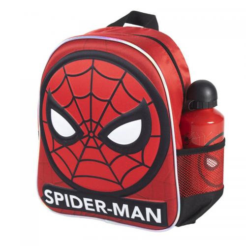 Mochila Botella Infantil 3D Spiderman Marvel