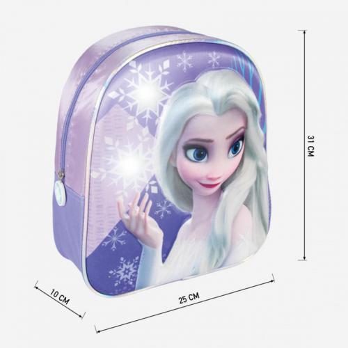 Mochila Infantil Luces 3D Frozen II Disney