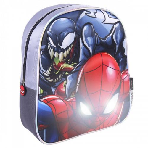 Mochila Infantil Luces 3D Spiderman Venom Marvel