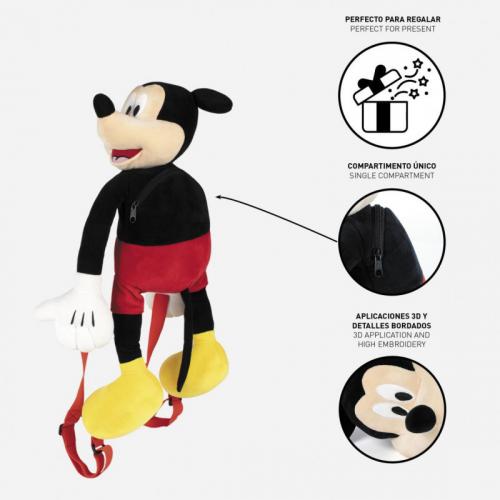 Mochila Infantil Peluche Mickey Disney