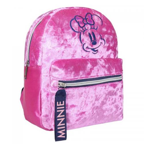 Mochila Infantil Terciopelo Minnie Disney