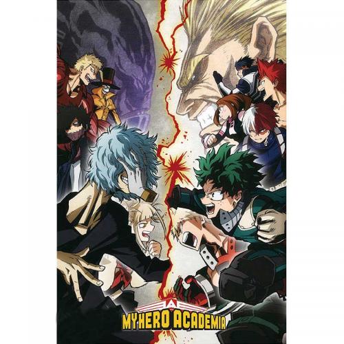 Póster My Hero Academia Héroes VS. Villanos