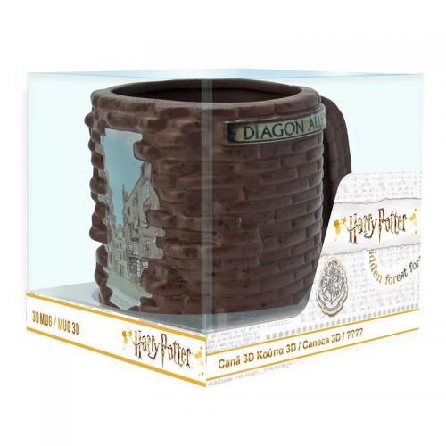 Taza Grande 3D Harry Potter Callejón Diagon