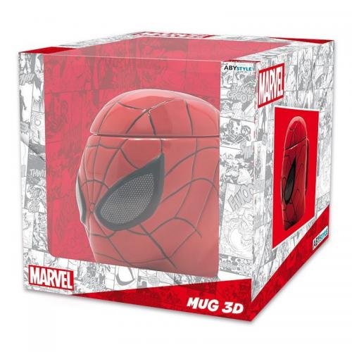 Taza 3D Spiderman Tapa Marvel