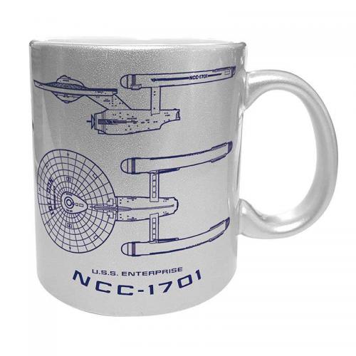 Taza Star Trek Enterprise Plateada